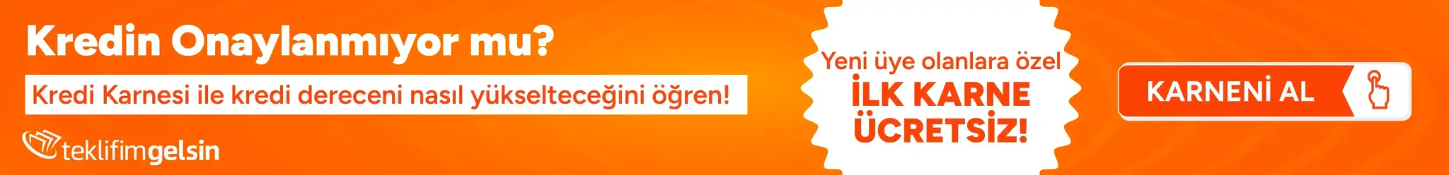 Kredi Karneni Ücretsiz Oluştur