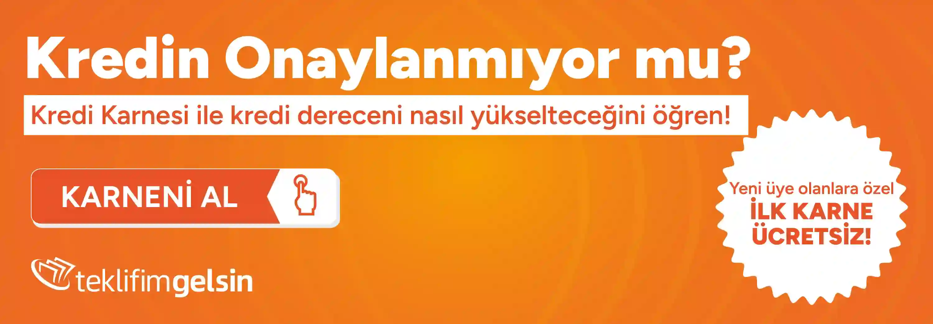 Kredi Karneni Ücretsiz Oluştur