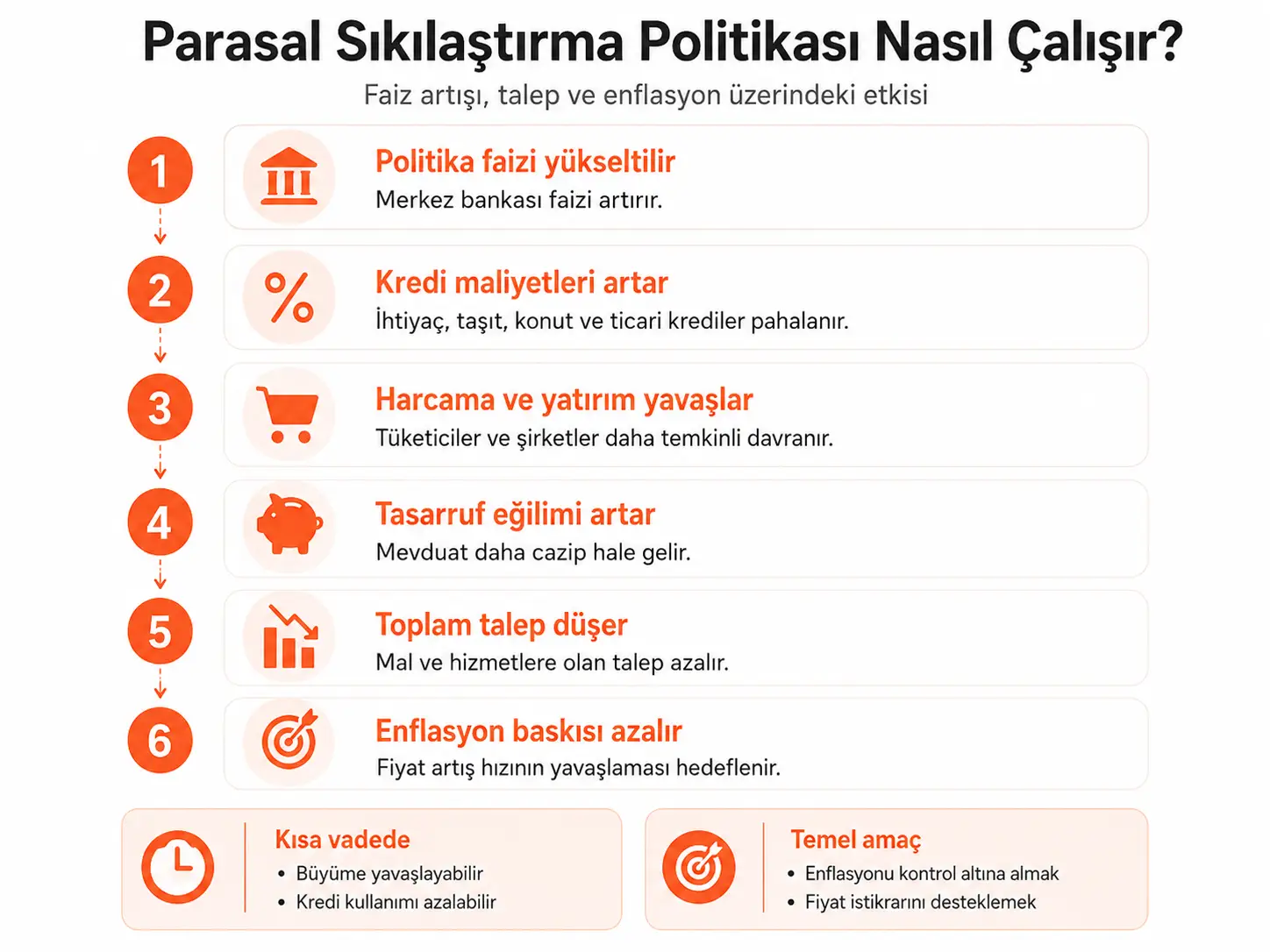 Parasal Sıkılaştırma Politikası Nasıl Çalışır?